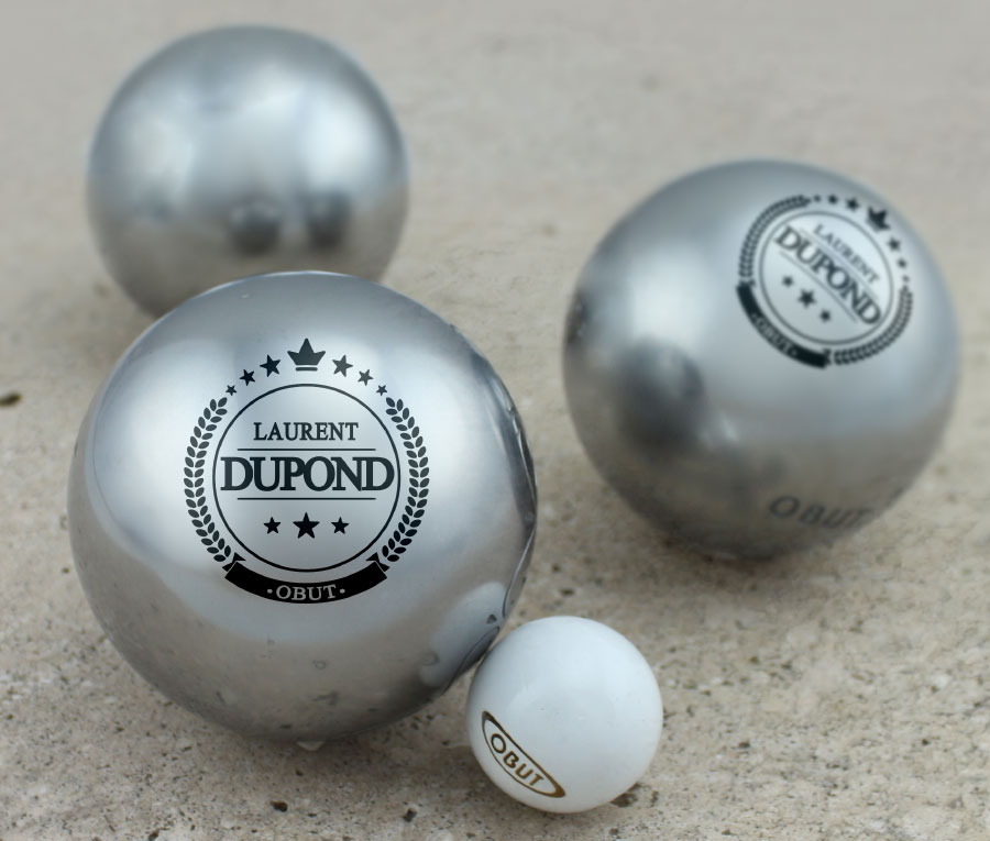 Boules de Pétanque Obut à votre Nom.